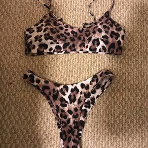 High waisted bathing suit